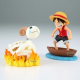 One Piece WCF Monkey D Luffy/Going Merry Figurine Set