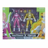 Power Rangers Lightning Collection Mighty Morphin X Teenage Mutant Ninja Turtles Michelangelo and April O Neil Action Figure 2-Pack