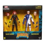 Avengers Marvel Legends Series Black Widow and Quicksilver 6-Inch Action Figures