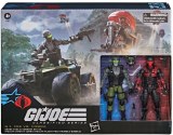 GI Joe Classified Snake Eyes vs Stealth Viper Action Figures and Varmint ATV and Cobra Stealth Flight Pod Trubble Bubble Vehicle Set