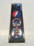 Grateful Dead 4 Pack 1.25" Button Set