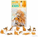 Bag of Cats- Calico/Orange 12 Piece Set
