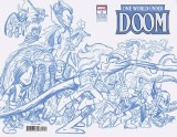 One World Under Doom #3 50 Copy Giarrusso Blue Line Sketch Variant