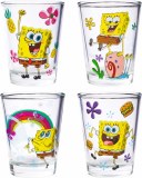 Spongebob Squarepants Mini-Glass 4 Pack