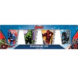 Avengers Four Pack Splatter Background Shot Glass Set