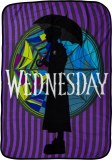 Wednesday Fleece Throw Blanket