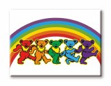 Grateful Dead Bears Dance Rainbow Magnet
