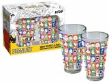 Peanuts 75th 16 Oz Glass 2 Pack