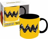 Peanuts Charlie Brown Stripe Embossed 18oz Ceramic Mug