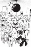Mighty Morphin Power Rangers #2 B&W Incentive Variant