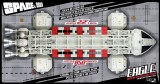 Space 1999 Eagle w/Rescue Pod 22 In Plastic Display Model LE 850