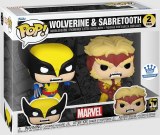 POP Marvel Wolverine 50 Wolverine/Sabretooth Funko Shop Exclusive Vinyl Figure Set