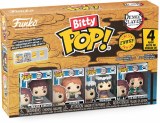 Bitty POP Demon Slayer Tanjiro 4 Pack Vinyl Figure Set