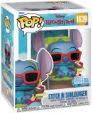 POP Disney Lilo & Stitch Stitch in Sunlounger EE Exclusive Vinyl Figure