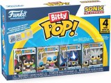 Bitty POP Sonic the Hedgehog Shadow w/Emerald/Rouge/Neo Metal Sonic/Silver Vinyl Figure 4 Pack