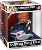 POP Animation Chainsaw Man Movie Reze Arc Chainsaw Man and Beam Rides Vinyl Figure