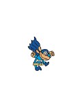 Dog Man Lapel Pin