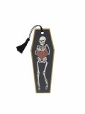 Just One More Chapter Skeleton with Red Book Bookmark