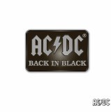 AC DC Logo Back In Black Enamel Pin