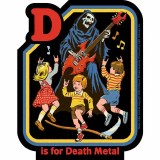 D is for Death Metal Sticker