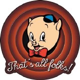 Looney Tunes That's All Folks! Sticker