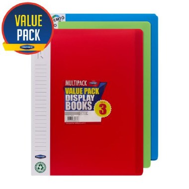 Display Book 20 Pocket 3 Pack Premto