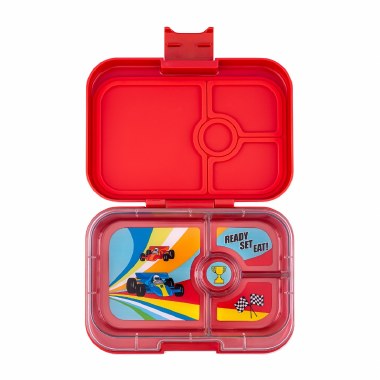 Yumbox Panino Leakproof Sandwich Friendly Bento Box Roar Red - Race Cars