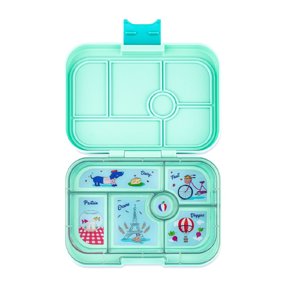 Yumbox Tapas Larger Size Leakproof Bento Lunch Box 4 Compartment (Antibes Blue - Zodiac)