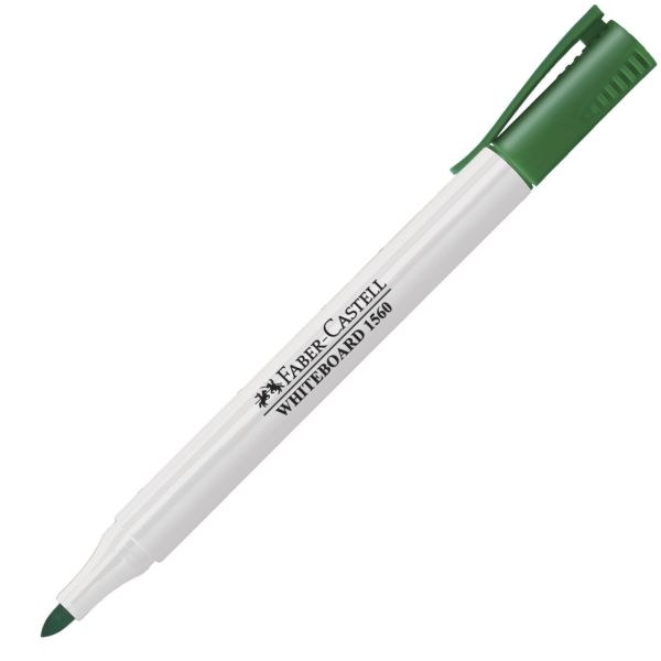 Faber-castell Green slim whiteboard marker (10) 156063 (9555684611284)