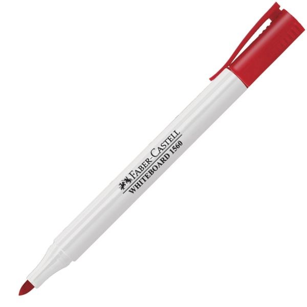 Faber-castell Red slim whiteboard marker (10) 156021 (9555684610928)
