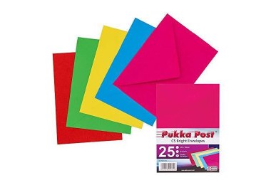 Envelopes C5 Bright 25 Pack Pukka