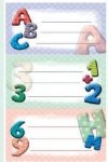 Book Labels Avery 6 Labels Letters & Numbers