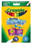 Markers Supertips 12 Pack Crayola