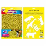 A4 Card Animal Print 15 Sheets