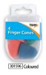 Tiger Essentials Rubber Finger Cones 4 Pack