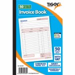 Tiger Duplicate Invoice Book 50 Sets