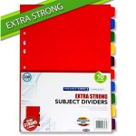 Dividers 10 part Premier Coloured Tabs 250g