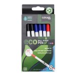 Eco Concept Green 0.8mm Ballpoint Pens 8 Assorted