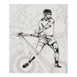 Icon Colour My Canvas Board Sports Hurling 300x250mm