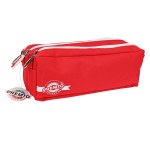 Premto Triple Zip Pencil Case Ketchup Red