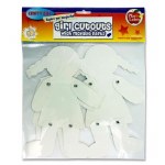 Paper Cut Outs Girls 4 Pieces Movable parts