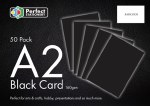 A2 Card Black 50 Pack 160g  Perfect Stationery