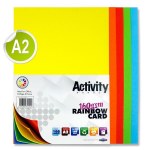 A2 Card 160gsm Assorted 100 Sheets
