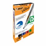 BIC Velleda Whiteboard Markers 1701 Bullet Tip 4 Pack