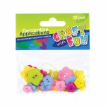 Craft With Fun Buttons Flowers 32 Pieces
