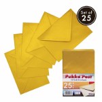 Envelopes C6 Gold 25 Pack Pukka