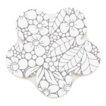 World of Colour Shaped Canvas Flower 100x100mm