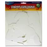 Paper Cut Outs 15 Pack Farm Animals