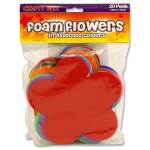 Crafty Bitz 20 Foam Sheets Flowers