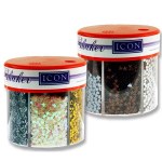 Icon Craft 50g 6 Part Glitter Shaker Metallics